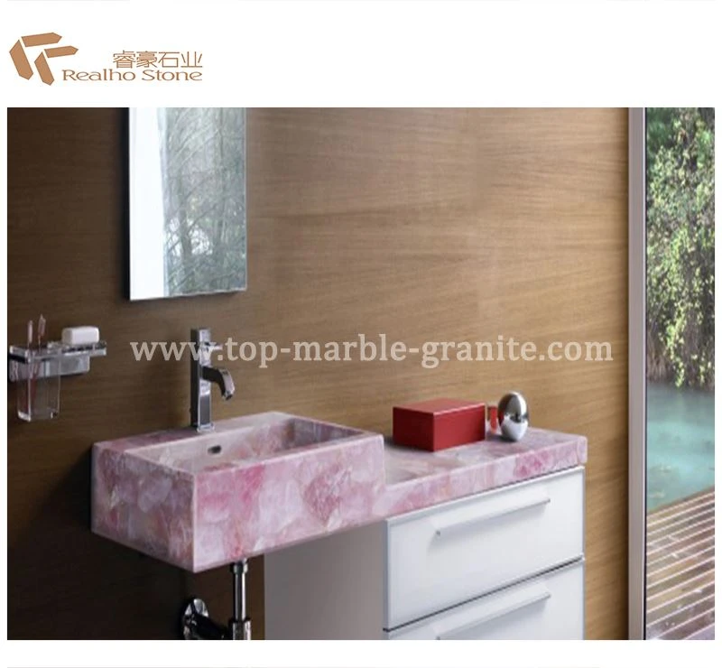 Pink Quartzite Stone Vanity Top