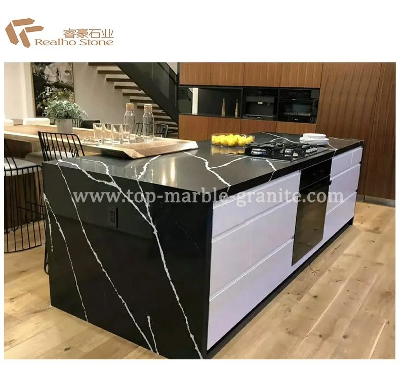 black matte quartz countertops