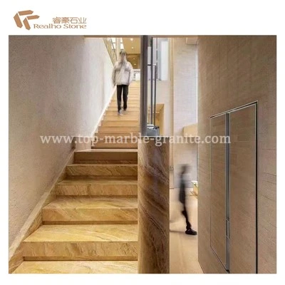 Preço da fábrica Irã Golden Travertine Stone