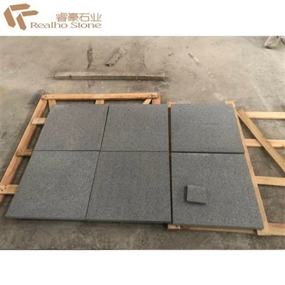 G654 Granito de granito cinza escuro escadas de revestimento de parede de telha