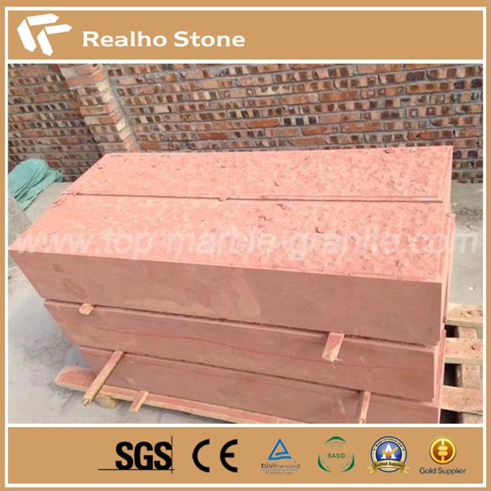 Recuperado Red Landscape Sandstone Road Kerbs
