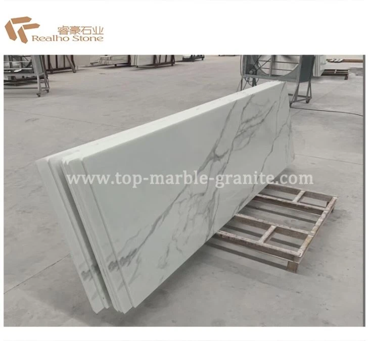 Calacatta White Crystallized Nano Marble Countertop
