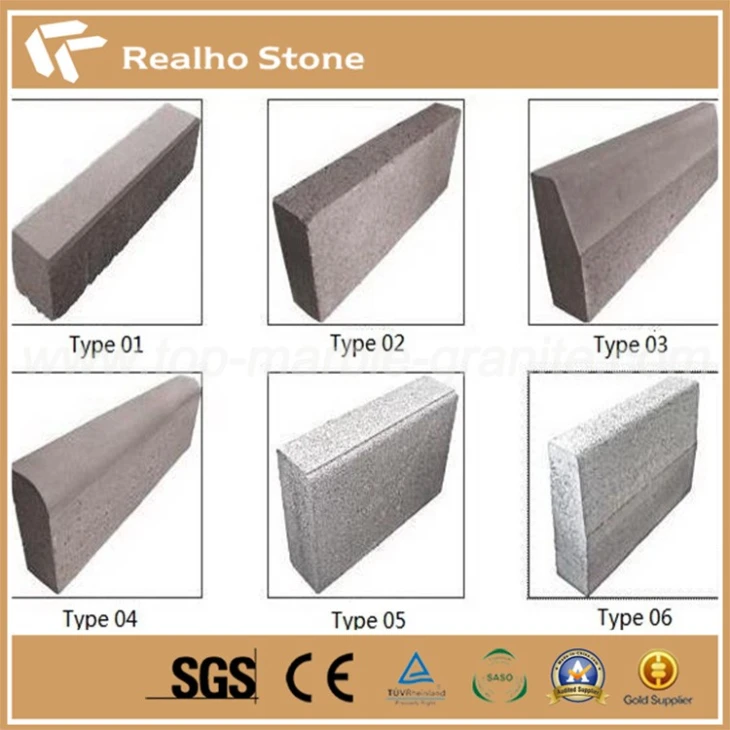 White Granite Kerb Road Curb Border