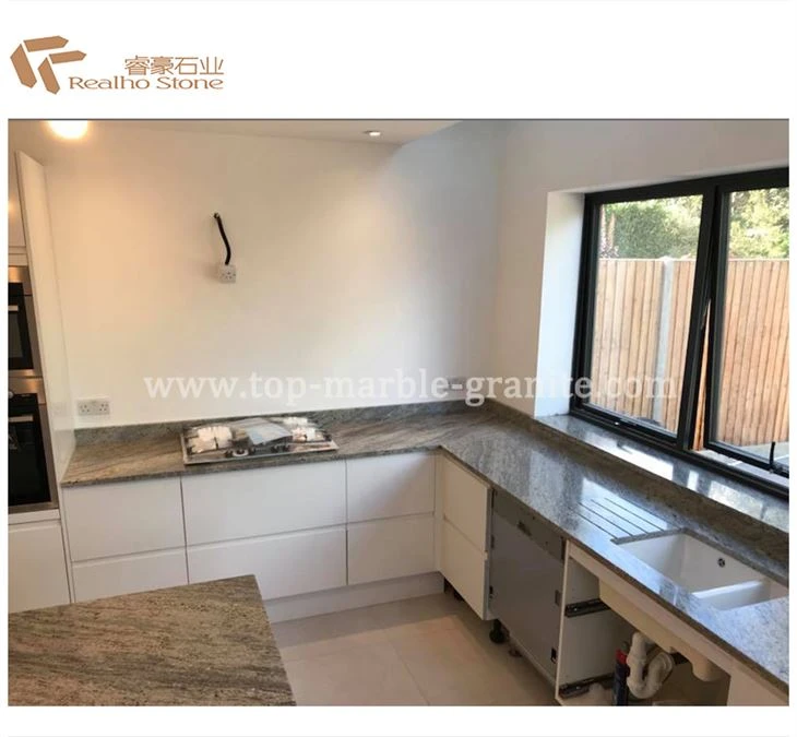 Bancada de granito branco da Caxemira com cozinha