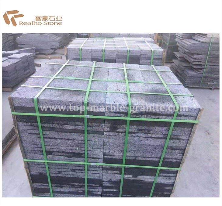 Black basalt tile