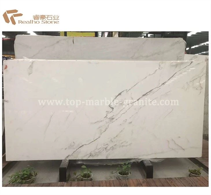 Placa de mármore branco supremo da China para decoração de luxo interna