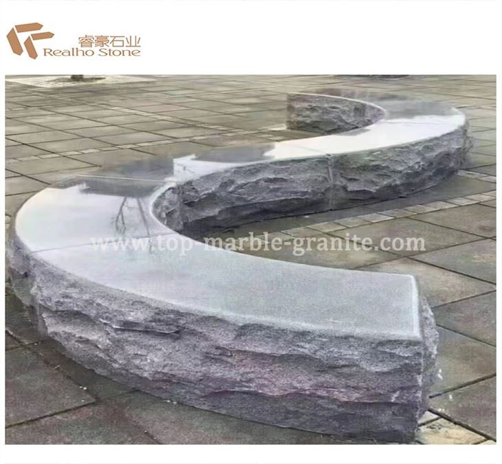 grey granite bench