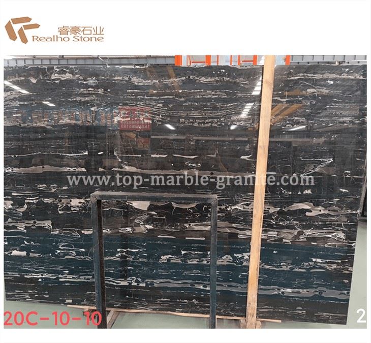 Silver Dragon Marble Slab Polished China Nero Portoro